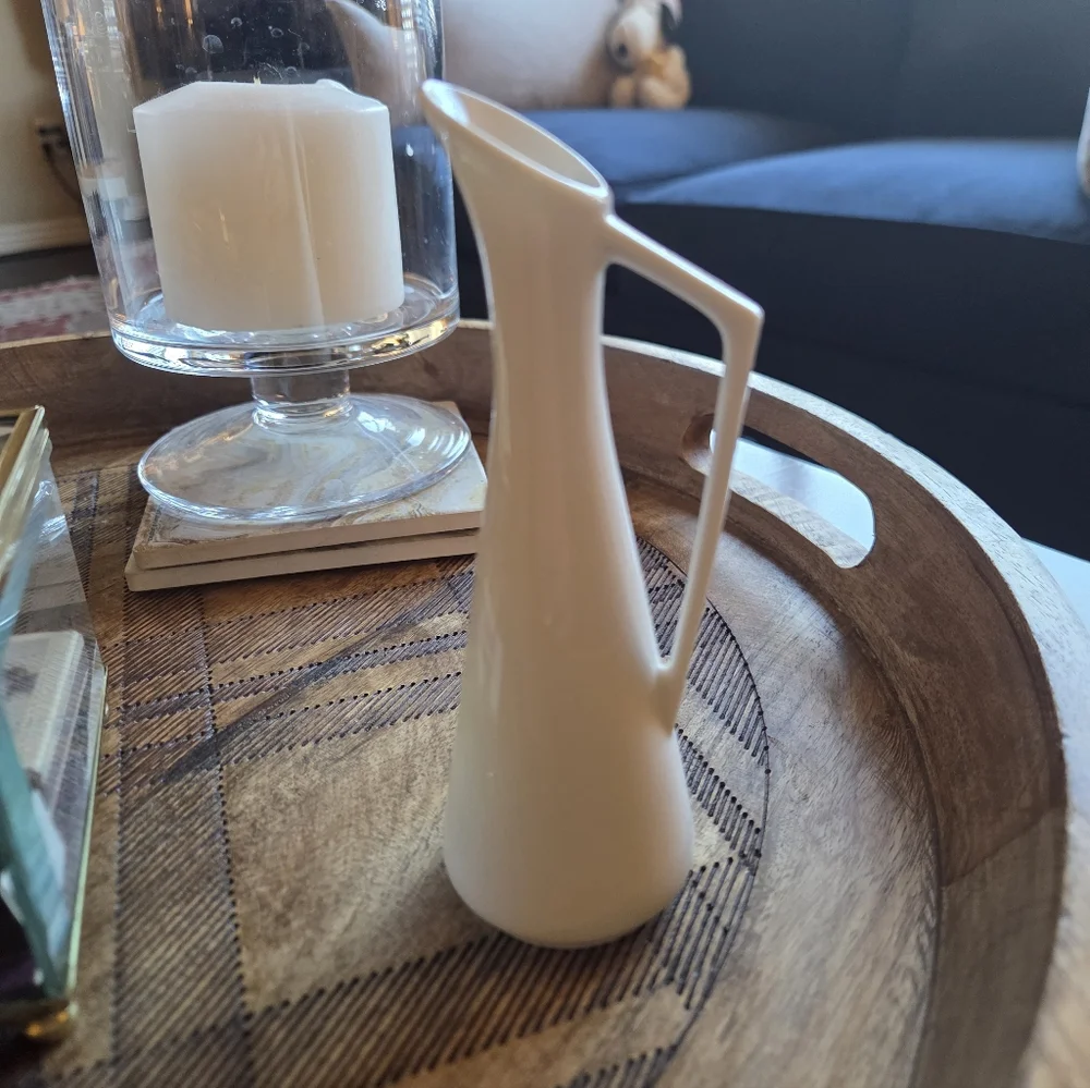 Mid Century O.M.C. (Otagiri Mercantile Co) Japan White Porcelain Bus Vase